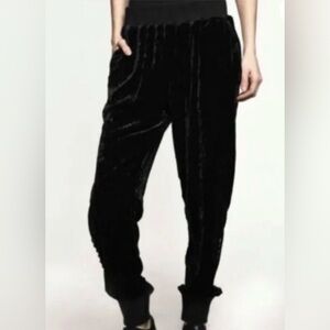 Double D Ranch Black Velvet Joggers